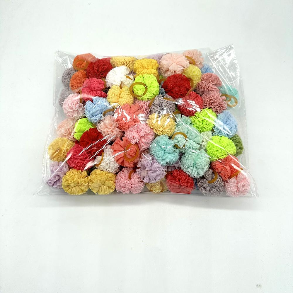 50/100pcs Dog Ball Hair Bows Cute Small Dog Hair Accessories Fluffy Dog Hair Bows For Dogs Grooming Accessories Pet Supplies