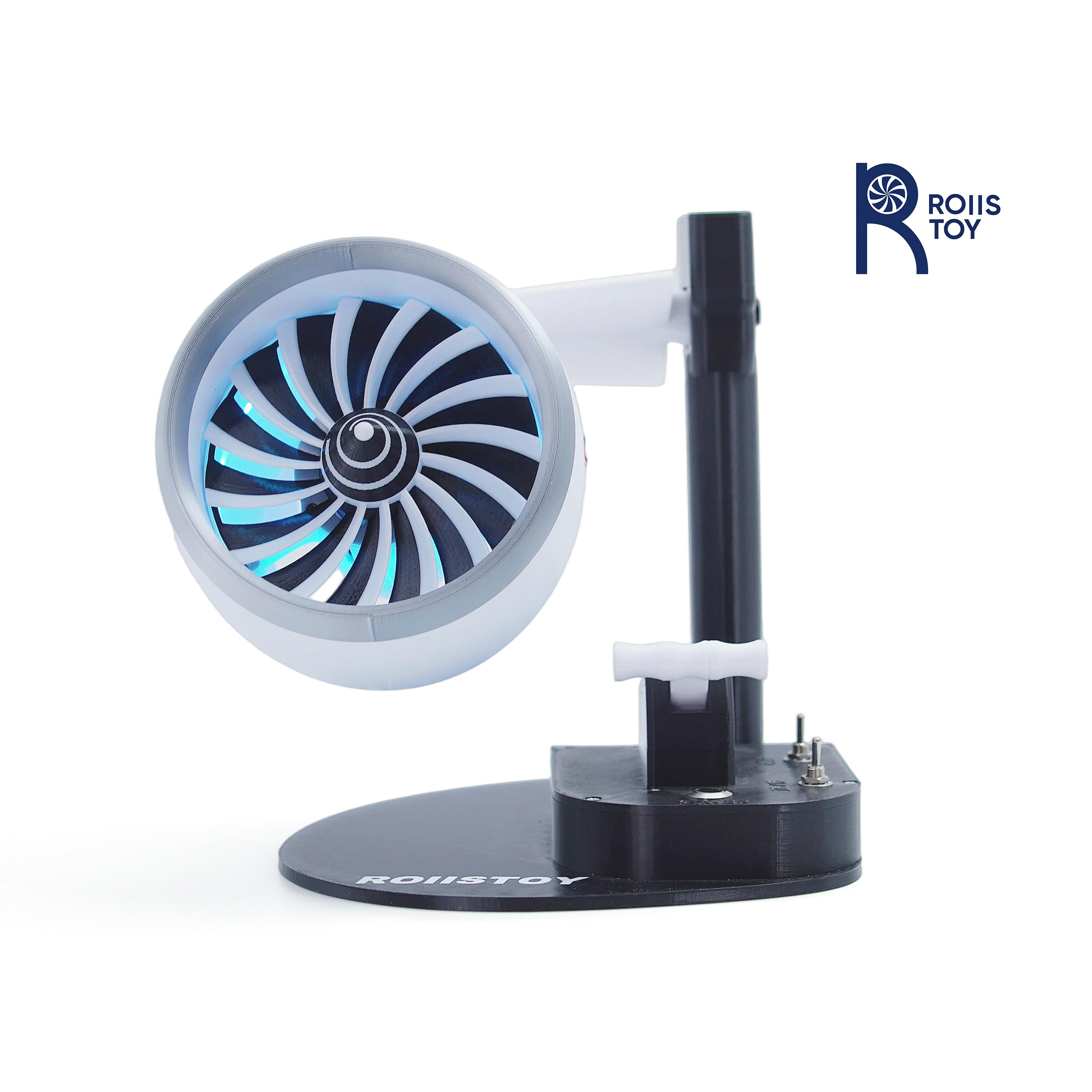 

Turbojet Fan Style Single Head Mist Humidifier Blowing Feature RGB Lighting Effects for Bedroom Living Room Office Desk Air Humi Plug-in version
