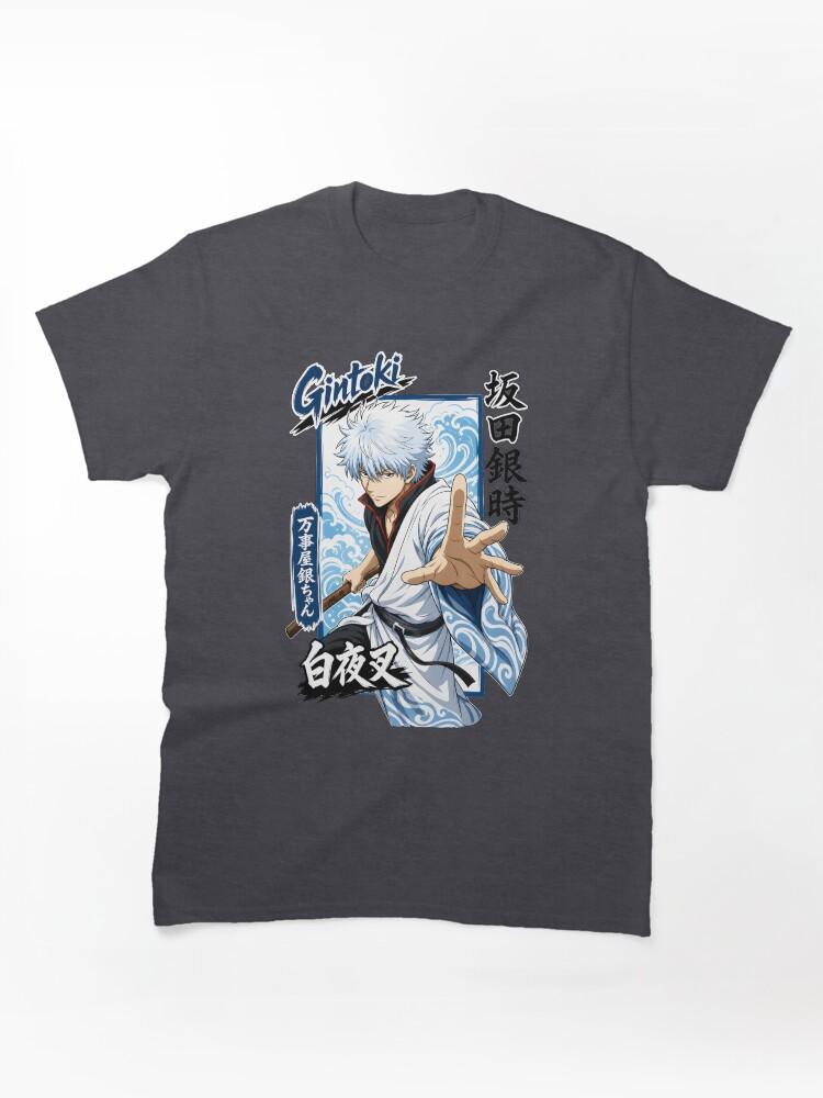 Gintama Silver Hair Samurai Wave Art Graphic Classic Unisex T-Shirt
