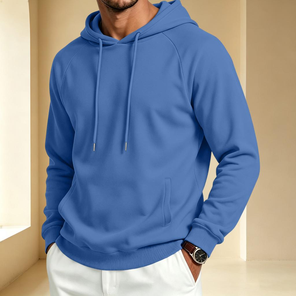 Heren Casual Raglan Lange Mouwen Hoodie