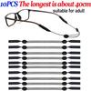 1-10pcs Universal Adjustable Eyewear Retainer Fit Sports Sunglasses Retainer Unisex Strap Safety Glasses Holder Large Round-Head