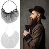 100Pcs Elastic Nylon Facial Beard Bib Bonnet Disposable Beard Turban Facial Apron Caps  for Men