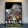 Soylent Green Film Metallaffisch Samlarobjekt Plåtskylt Storlek 20x30cm