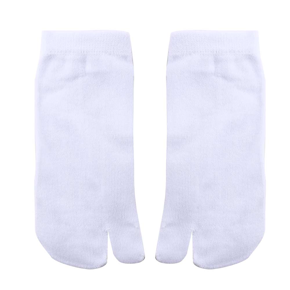 

Бавовняні шкарпетки табі для пари однотонні зручні дихаючі шкарпетки з двома пальцями жіночі чоловічі нековзні невидимі з низькою посадкою шкарпетки-човники білий