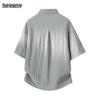 Mark Fairwhale Men's Ice Silk Short Sleeve Casual Shirt