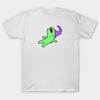 Men Black Print T-shirt Glep Sleeping Smiling Friends No-Cut Transfer Paper Print Cotton Tshirt