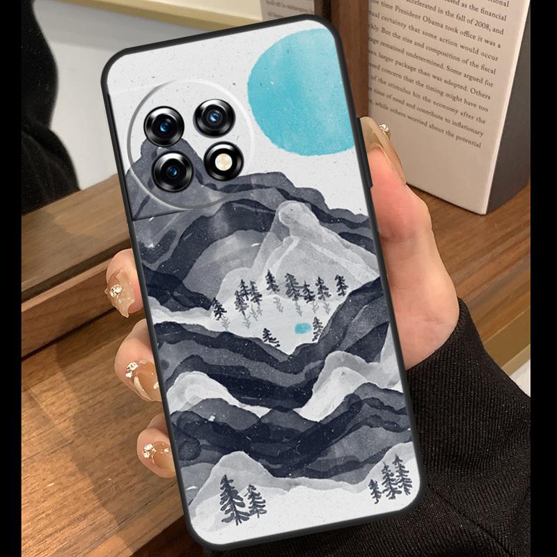 Wild MountainsMoon Lake Case For OnePlus 15 13 12 11 10 15R 13R 12R 10T 13T OnePlus Nord 5 CE 4 3 Lite N20 N30 Cover