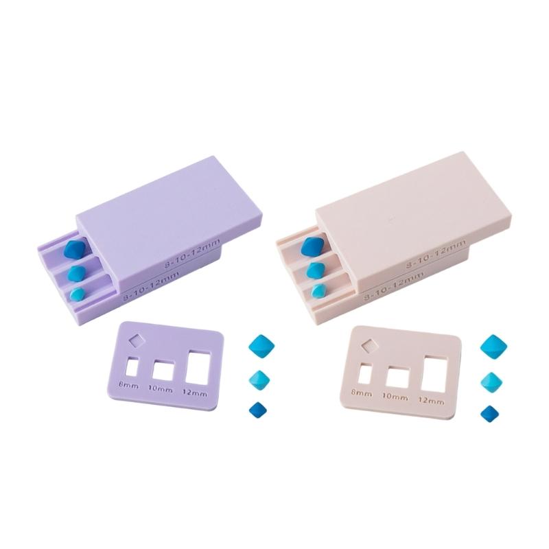Diamonds Shape Clay Roller Moulds 2 Sizes Bead Making Tool Jewelry Crafting Essential Plastic Texture for Crafting