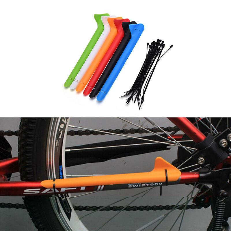MTB Bike Bicycle Frame Chain Guard Chain Stay Rear Fork Pad Protector Cover AL
