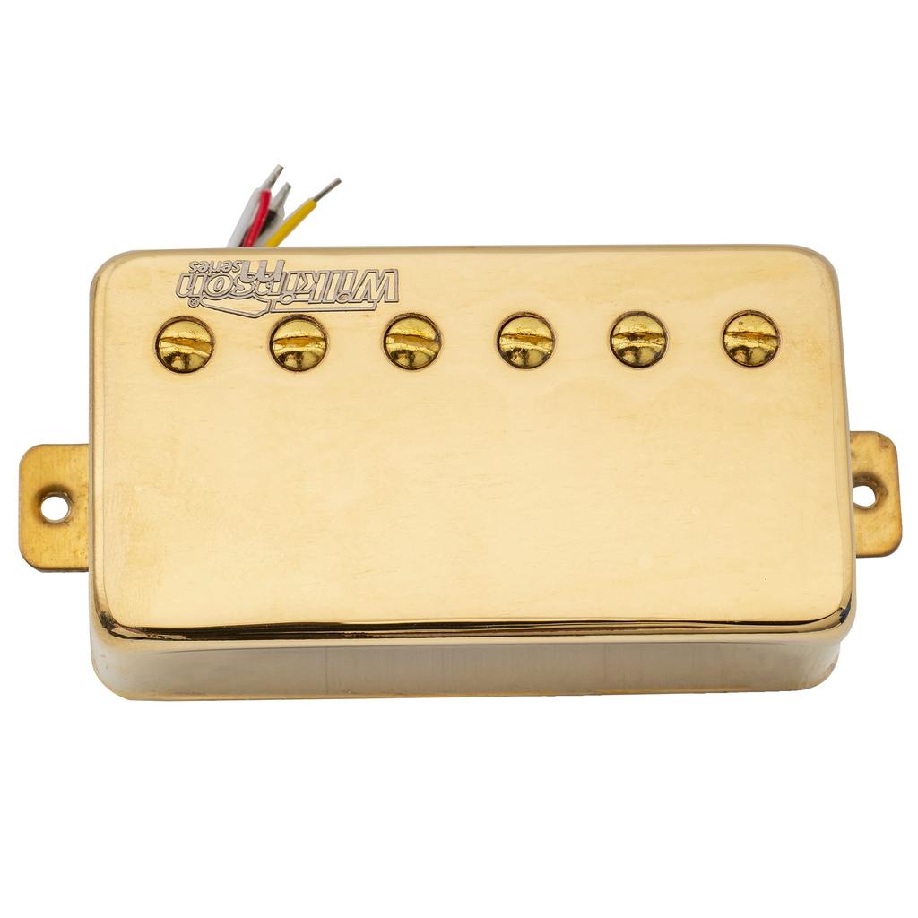 Wilkinson Vintage Alnico 5 PAF Humbucker Pickup with PU Bridge for Epiphone USA Les Paul SG Electric Gold Guitar,