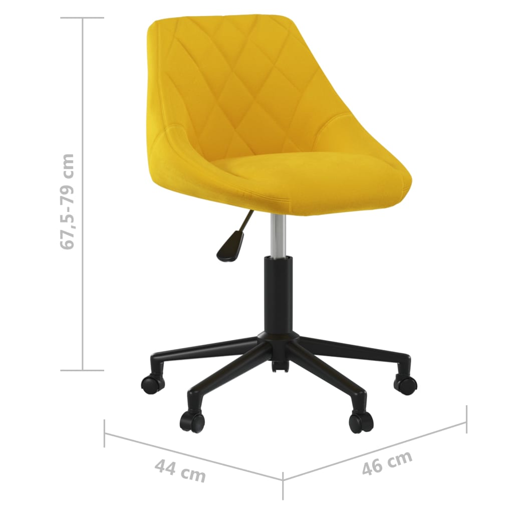 Dining Room Chair Swivel Mustard Yellow Velvet