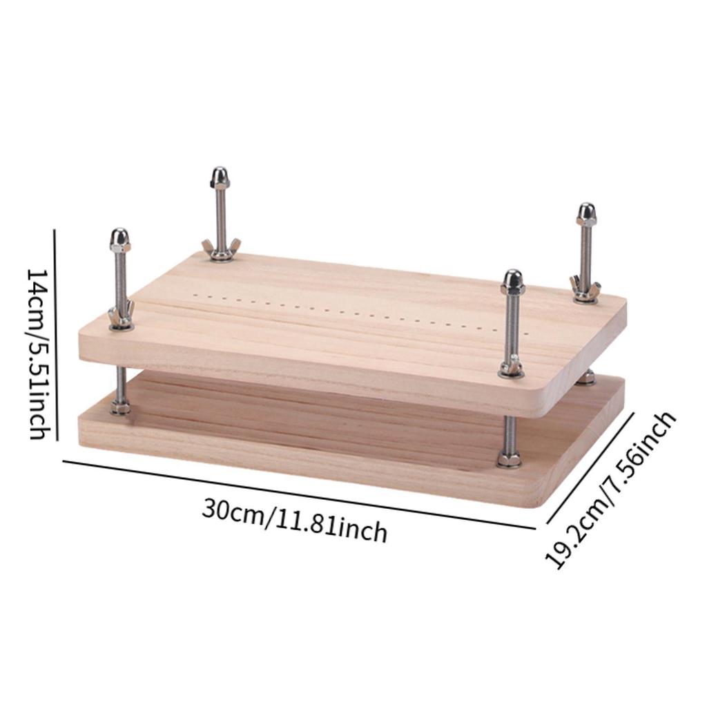 Handmade Paper Press for Bookbinding Wood Book Press Tool for DIY Crafts Handmade Paper Press Office Notebook Making Part