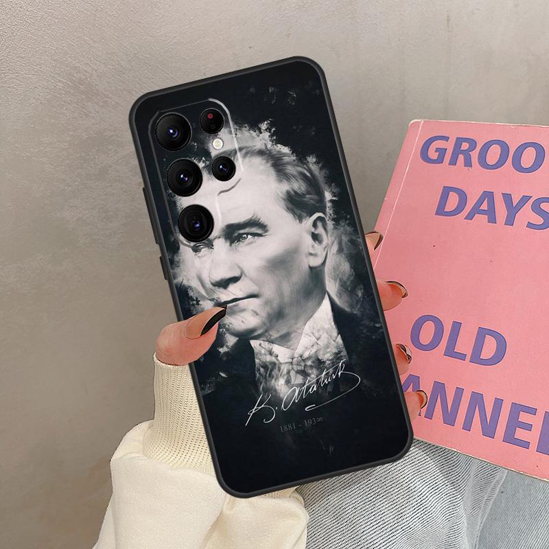 

Mustafa Kemal Atatürk Signature Case For Samsung Galaxy S25 Ultra S20 S21 S22 S23 S24 Ultra S9 S10 Plus S25 FE Cover Coque Galaxy S20Ultra