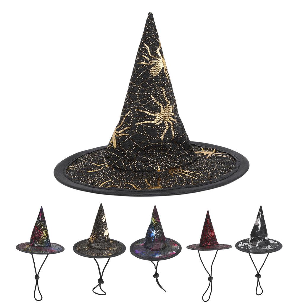 Halloween Small Dogs Hats Steel Ring Design Cute Fashionable Halloween Pet Party Hats for Medium Lar