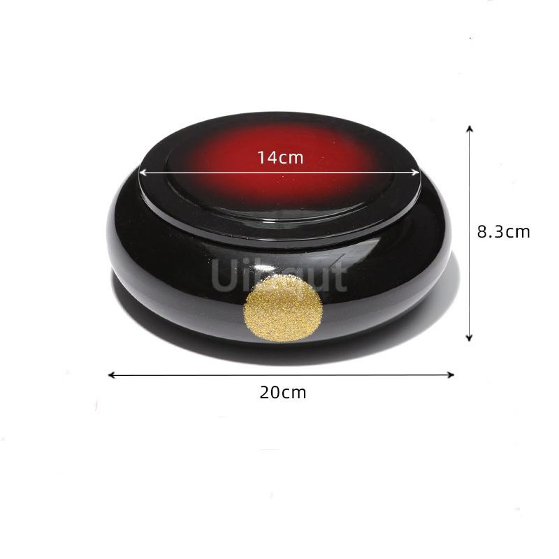Japanese Sushi Bucket Sashimi Seafood Dish Cuisine Fruit Food Tray Salmon Ice Plate Round Box with Lid Lunch Box Dim Sum Box