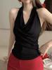 Pure Desire Spicy Girl Halter T-Shirt - Slim, Sexy, Low-Cut, Sleeveless for Women, Summer Trend
