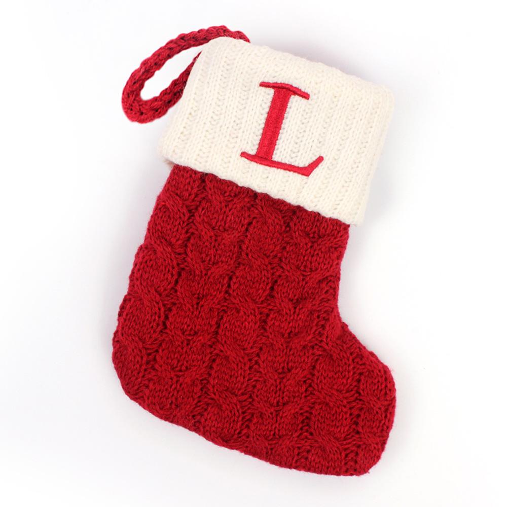 High Quality Exquisite Christmas Socks Candy Bags Letters Christmas Tree Ornaments Decorations Party Supplies