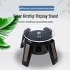 Rotating LED Solar Display Stand for UFO Spaceship Models, Jewelry, and Phone Video Shooting