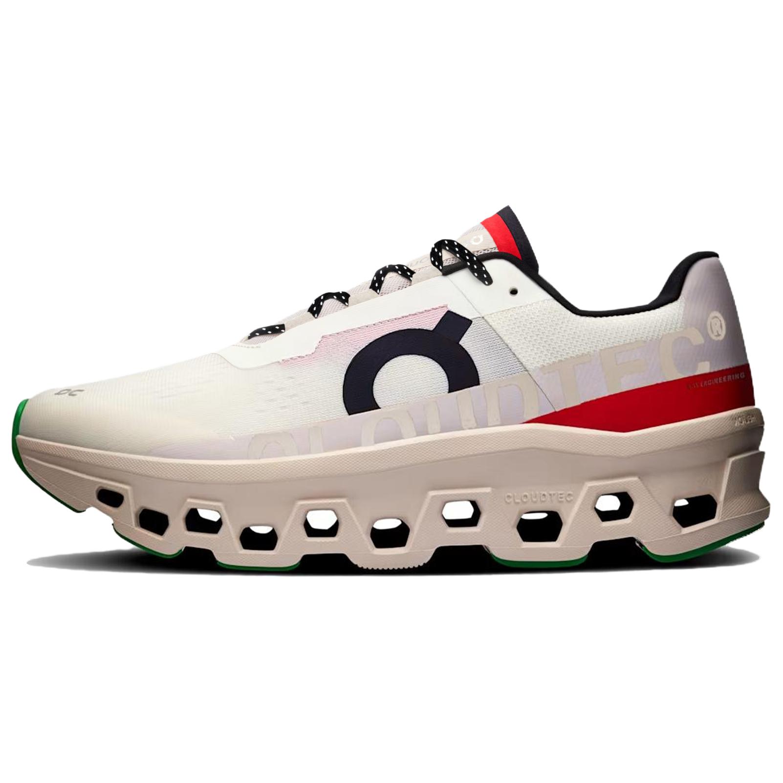 On Cloudmonster Anti Slip Wear Resistant Low Top Casual Running Shoes Men s Ecru 61-97655