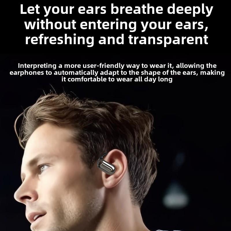OWS Earless Bluetooth Headphones Wireless Ultra-long Life Noise-cancelling Earphone Sports Music Headphones