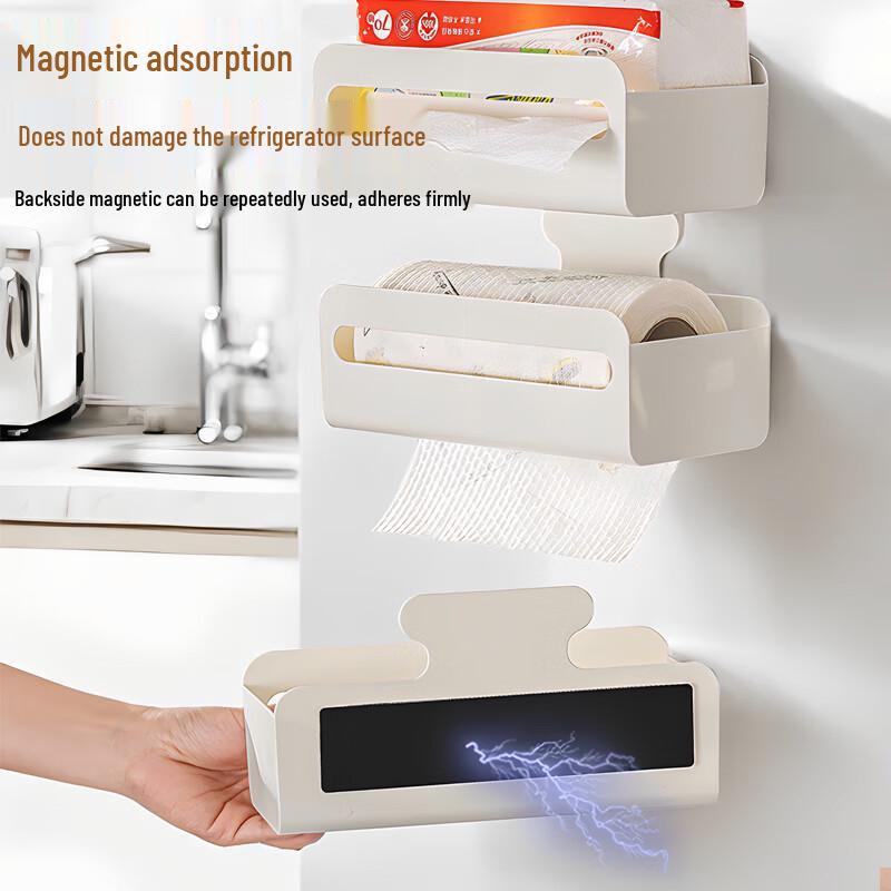 Magnetic Wall-Mount Tissue & Wet Wipe Dispenser