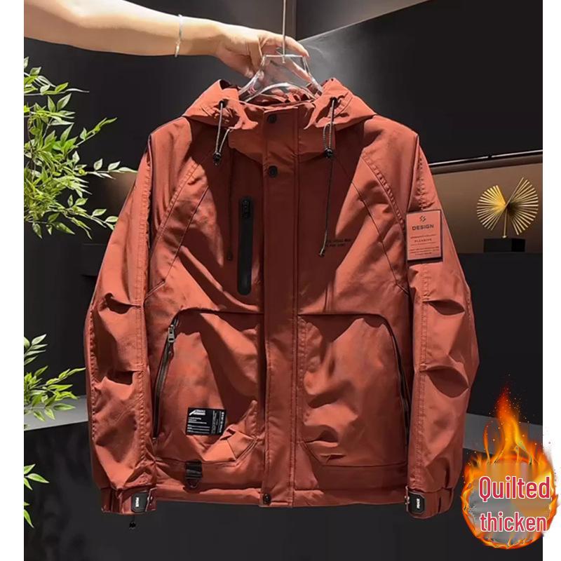 Men's Two-Cotton Hooded Jacket – Versatile Autumn-Style Windbreaker 2026 Fashion