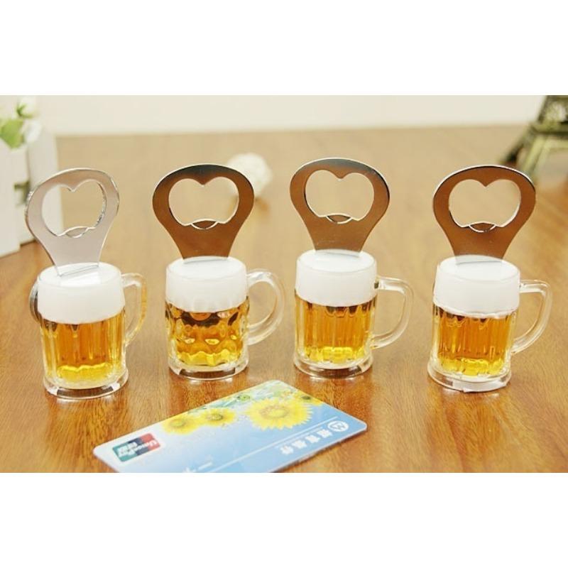 2pcs Men Beer Bottle Opener Magnetic Hanging Bottle Opener Fridge Magnets Funny Gift