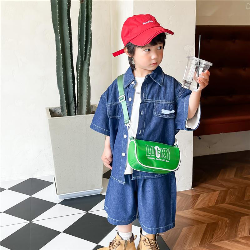 Trendy Pu Sling Bag For Kids Stylish Casual Crossbody Pouch With Waterproof Design