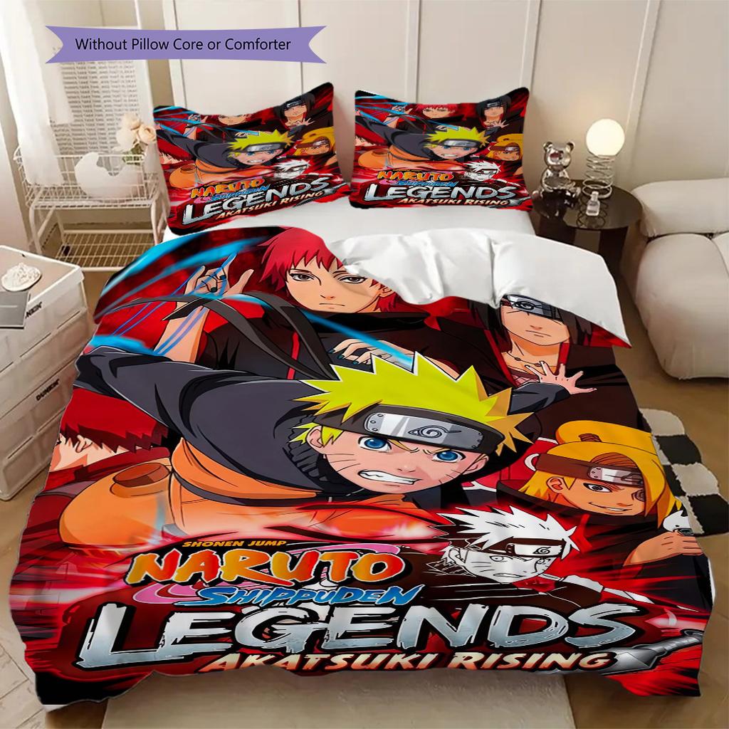 Anime-Naruto Soft and Comfortable Duvet Cover, Children's Bedding Set Gift, Extra Large Size, Various Sizes Available LXR42