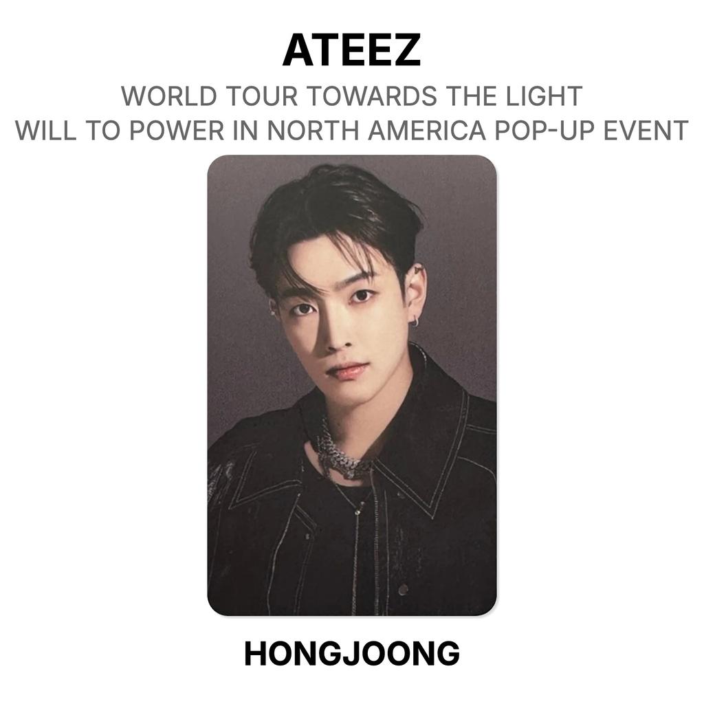ATEEZ WORLD TOUR TOWARDS THE LIGHT : WILL TO POWER IN NORTH AMERICA POP-UP EVENT Official Photocard
