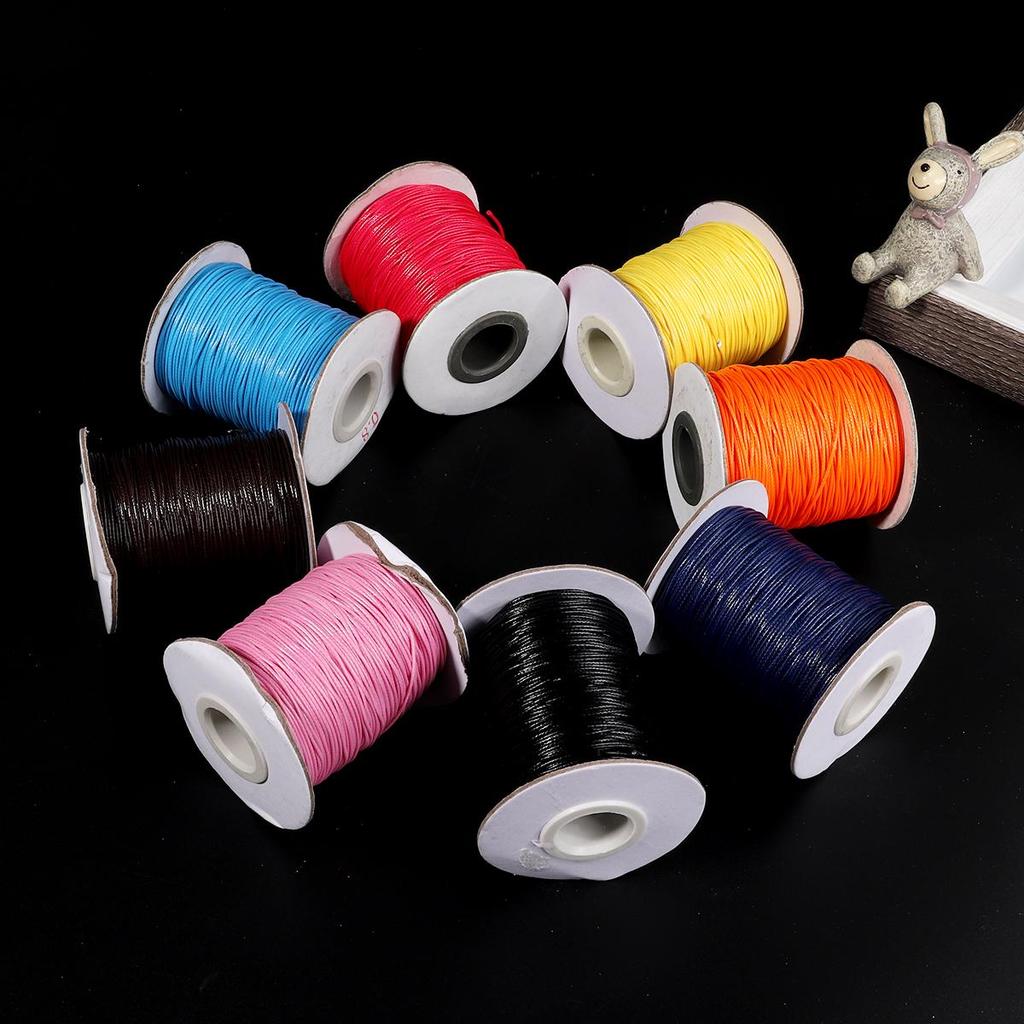 1mm Koreanisches Wachskordel für DIY-Flechten und handgewebte Halsketten