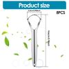 4/8Pcs Tongue Scraper Stainless Steel Oral Mouth Brush Tongue Scraper Reusable Fresh Breath Maker Wide Head Tongue Cleaner Tools