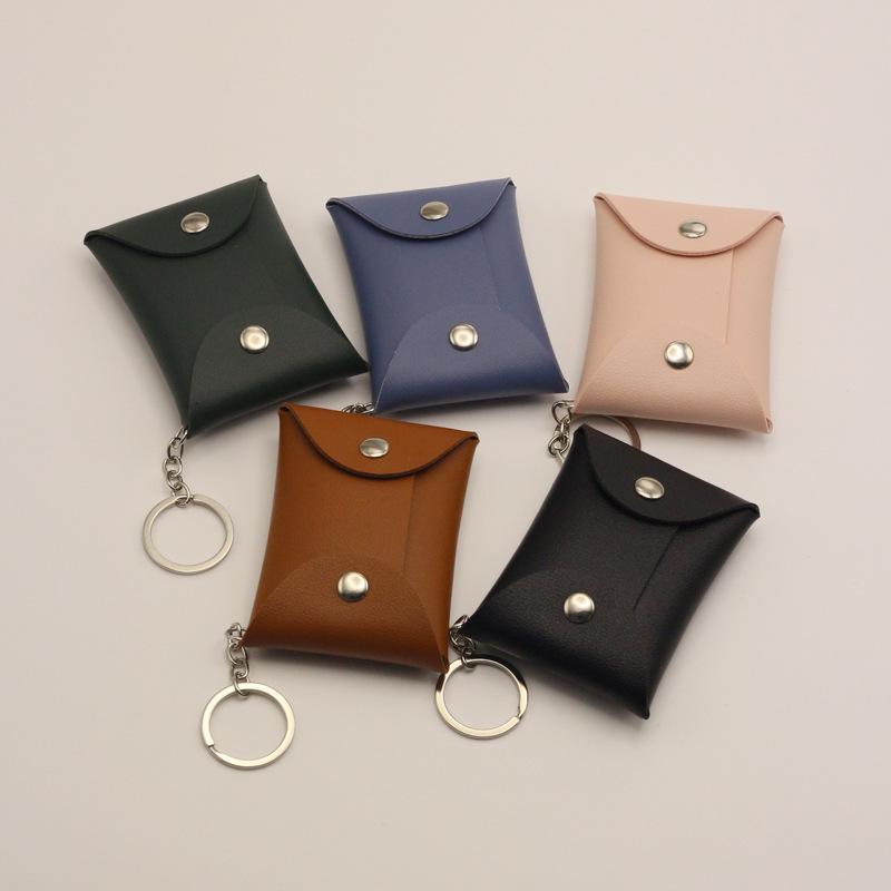 Cute Personalized Card Holder & Coin Purse with Keychain and Snap Closure - Logo Printing Available