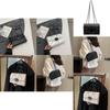 Elegant Fashionable Small Square Crossbody Bag For Women In Black And White With Trendy Street Style
