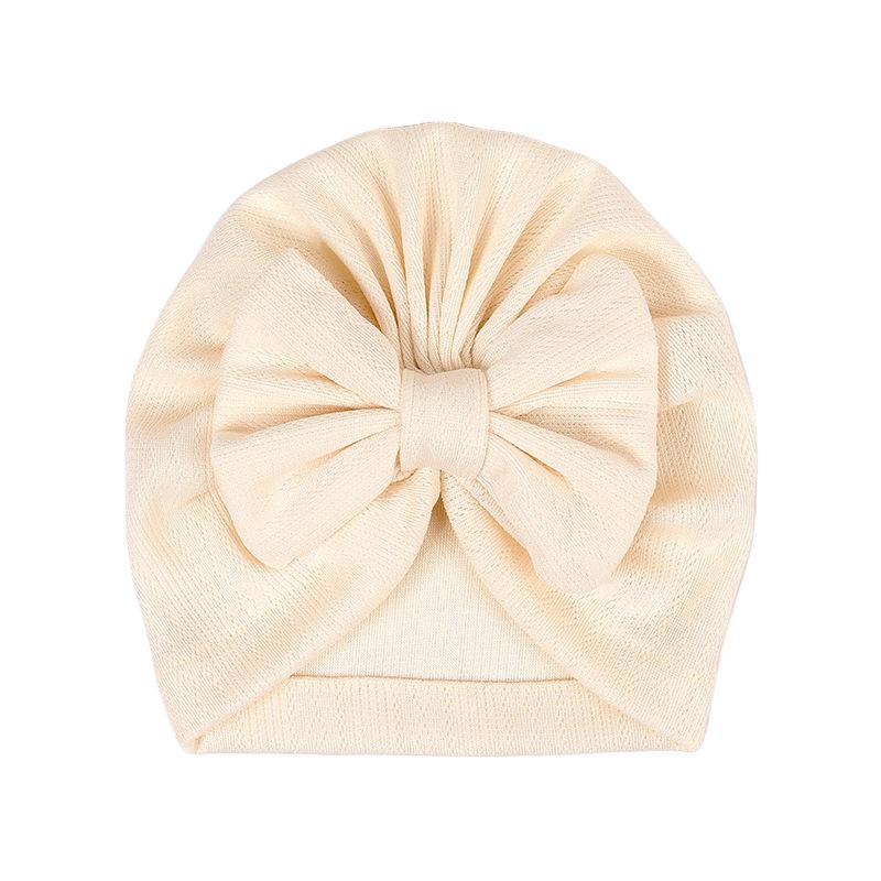 2026 Nová dětská čepice s velkou mašlí - 12 barev, Roztomilá nákrčníková čepice pro chlapce a dívky