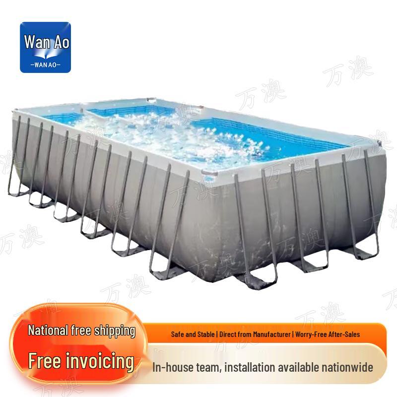 Wanaoo Large Foldable Non-Inflatable Family Swimming Pool
