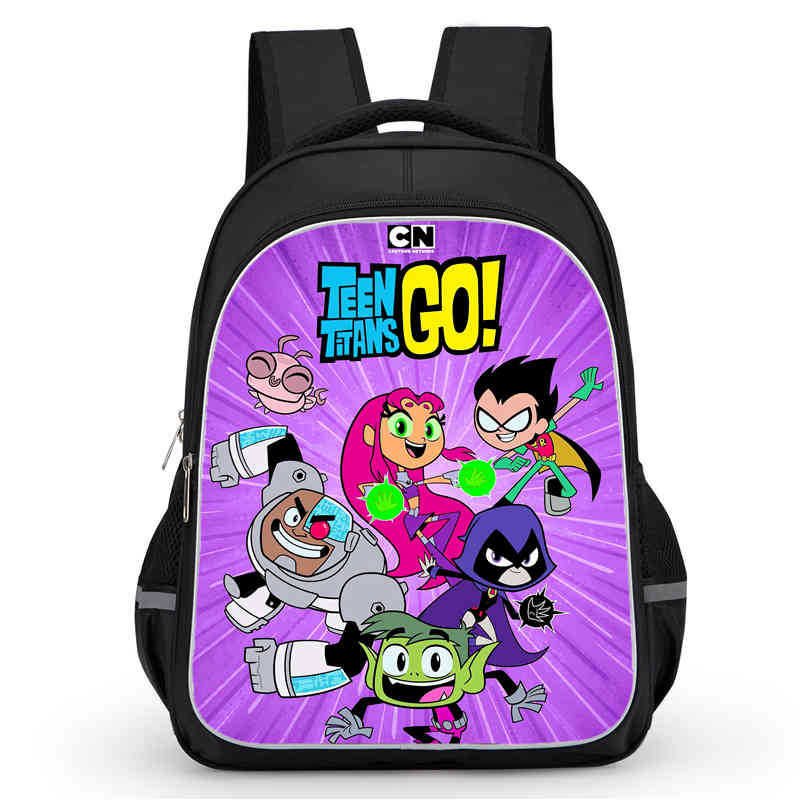 Teentitansgo Bag High Definition Printing Multifunctional Lightweight Backpack