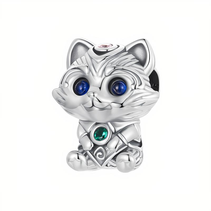 Charms Do Pandora Zawieszka Charms Niebieskooki Kotek Srebro 925 Charmsy Trusky