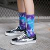 2020 Cotton Skate Socks Men Women Sock Knee-high Funny Cycling Running Hiking Tie Dye Sox Harajuku H