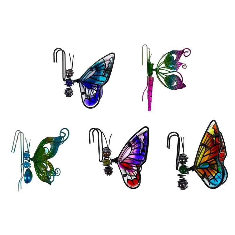 Butterflies Wall Hanging Planter Decors Metal Wall Mounted Planter Garden Yard Decorative Flower Pots Indoor Outdoor