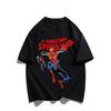 Officially Authorized Spider-Man Print T-shirt For Men And Women Trendy Street Casual Loose Autumn And Winter Innerwear