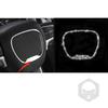 Copertura Surround Volante Trim Adesivo Per Dodge Challenger 2015- Accessorio Auto Bling Bling Cristalli Strass