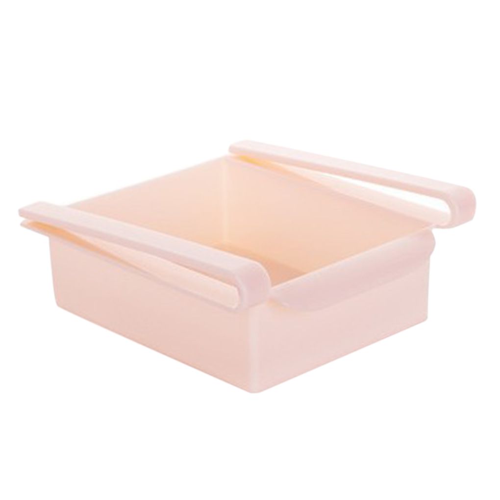 

Слайд полка ящик кухонный холодильник стол органайзер для хранения коробка стойка держатель розовый