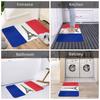 Flag Of France Doormat Mat Anti-Slip French La Tour Eiffel Kitchen Bathroom Bedroom Rug Carpet 40*60cm