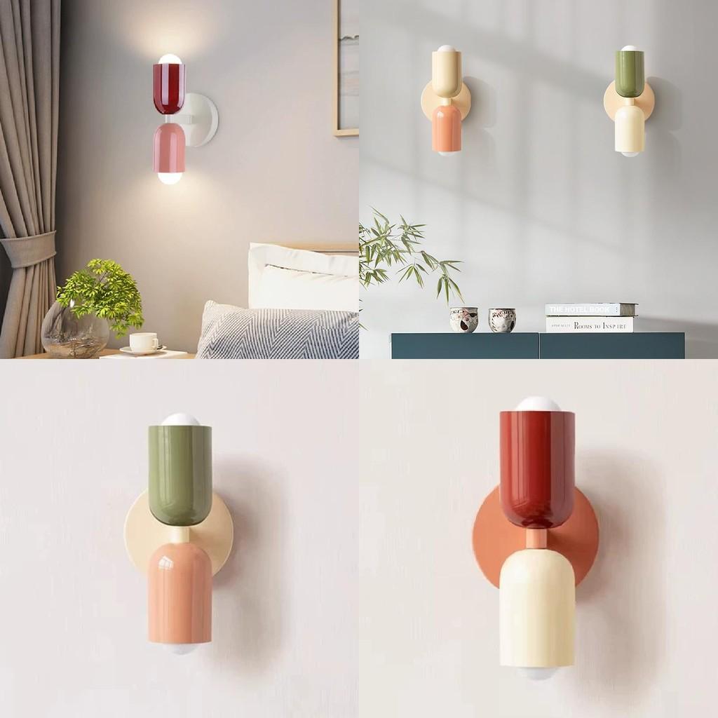 Nordische Wandleuchte mit PVC-Schirm und LED-Licht für Schlafzimmer- und Wohnzimmerdekoration