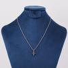 Jbans Classic Antique Mini Cross Surgical Steel Chain Necklace (J2302-An108_Sv)