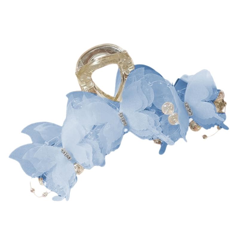 

Delicate Butterfly Hair Clip Strong Grip Plastic Accessory Hair Claw Hair Decors for Everyday Use and Special Occasion