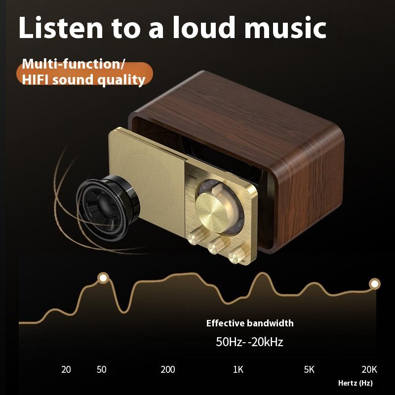 Retro Bluetooth reproduktor Dřevěné Klasické Domácí Rádio Subwoofer Karta Retro Malé Stereo