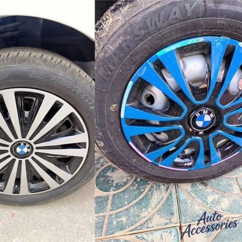 56mm 60mm 65mm Car Wheel Sticker For BMW M3 E46 E90 F30 F10 G20 X5 50th Anniversary Emblem Badge 2Pcs DIY Auto Rim Hub Cap Decal eedc63