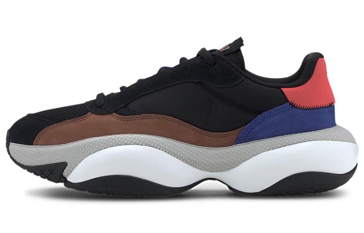 PUMA Alteration Premium Leather Black Blue Red 371597-01 40
